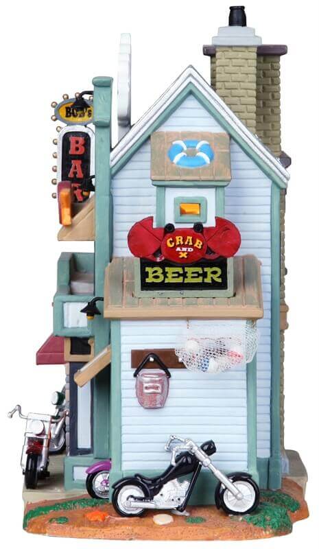 lemax-bob-s-seaside-biker-bar-b-timent-miniature-de-collection image 3