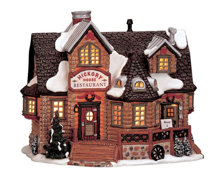 lemax-hickory-house-restaurant-b-timent-miniature-lumineux image 1
