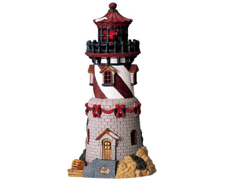 lemax-rock-island-lighthouse-phare-miniature-lumineux image 2