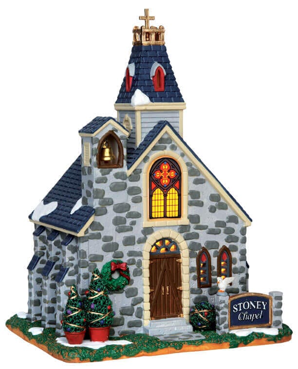 lemax-stoney-chapel-glise-miniature-lumineuse image 1