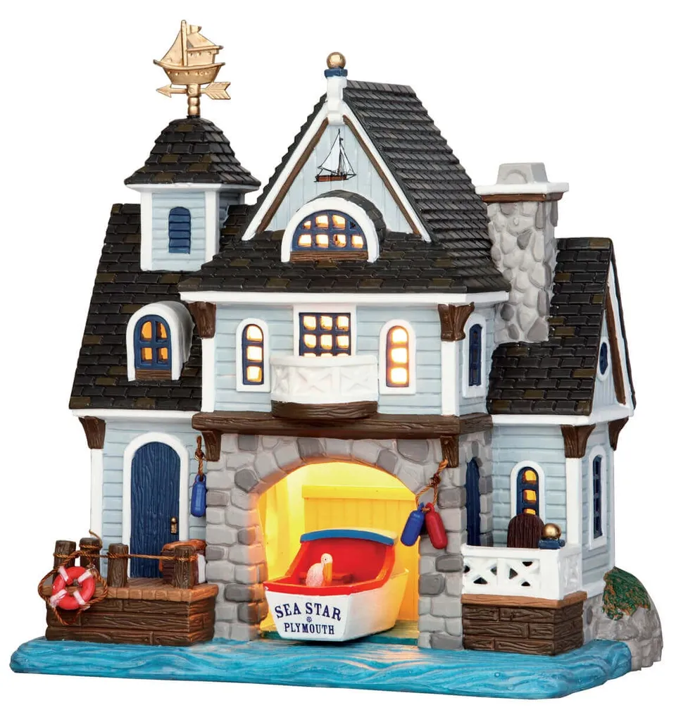 lemax-boathouse-hangar-bateaux-miniature image 1
