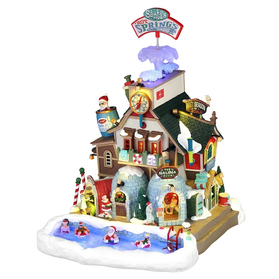 lemax-santa-s-hot-springs-oasis-miniature-santa-s-wonderland image 1