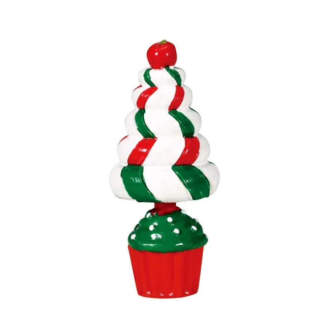 lemax-peppermint-tree-topiary-d-coration-topiaire-menthe-sugar-n-spice image 1