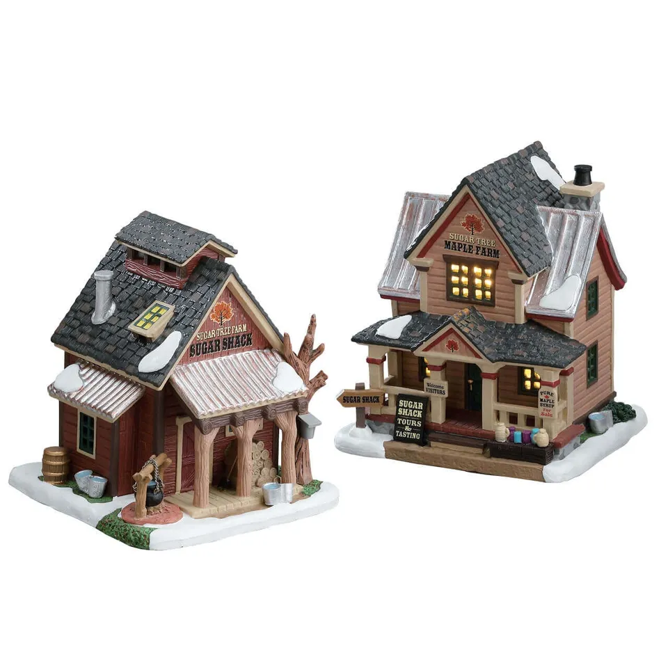 lemax-sugartree-maple-farm-set-de-2-ferme-rables-miniature image 1