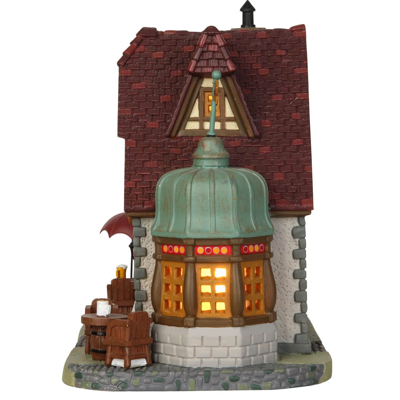 lemax-stein-haus-pub-maison-miniature-illumin-e-pub-bavarois image 2