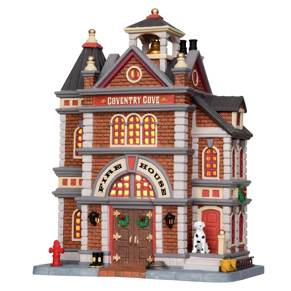 lemax-coventry-cove-firehouse-caserne-de-pompiers-miniature image 1