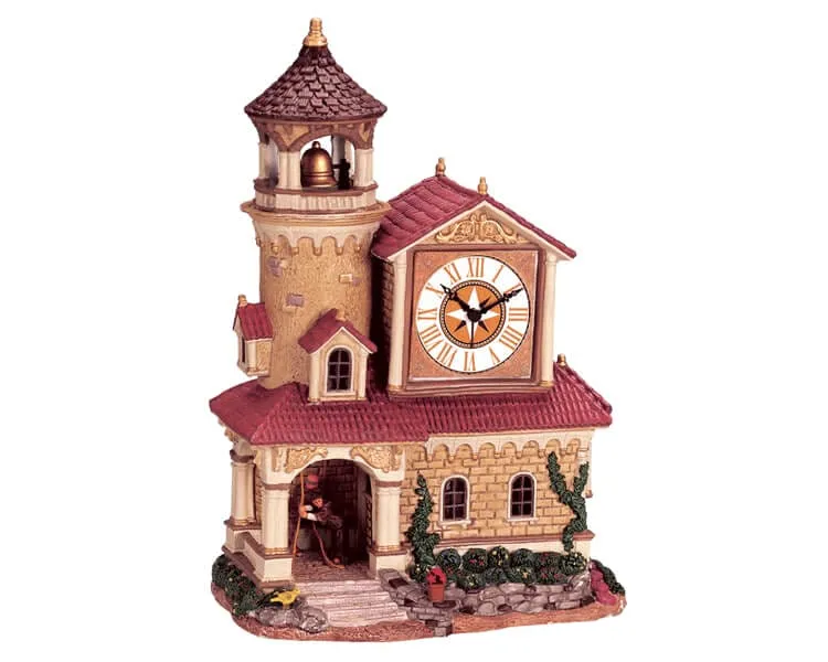 lemax-tuscany-bell-tower-clocher-miniature-toscane image 1