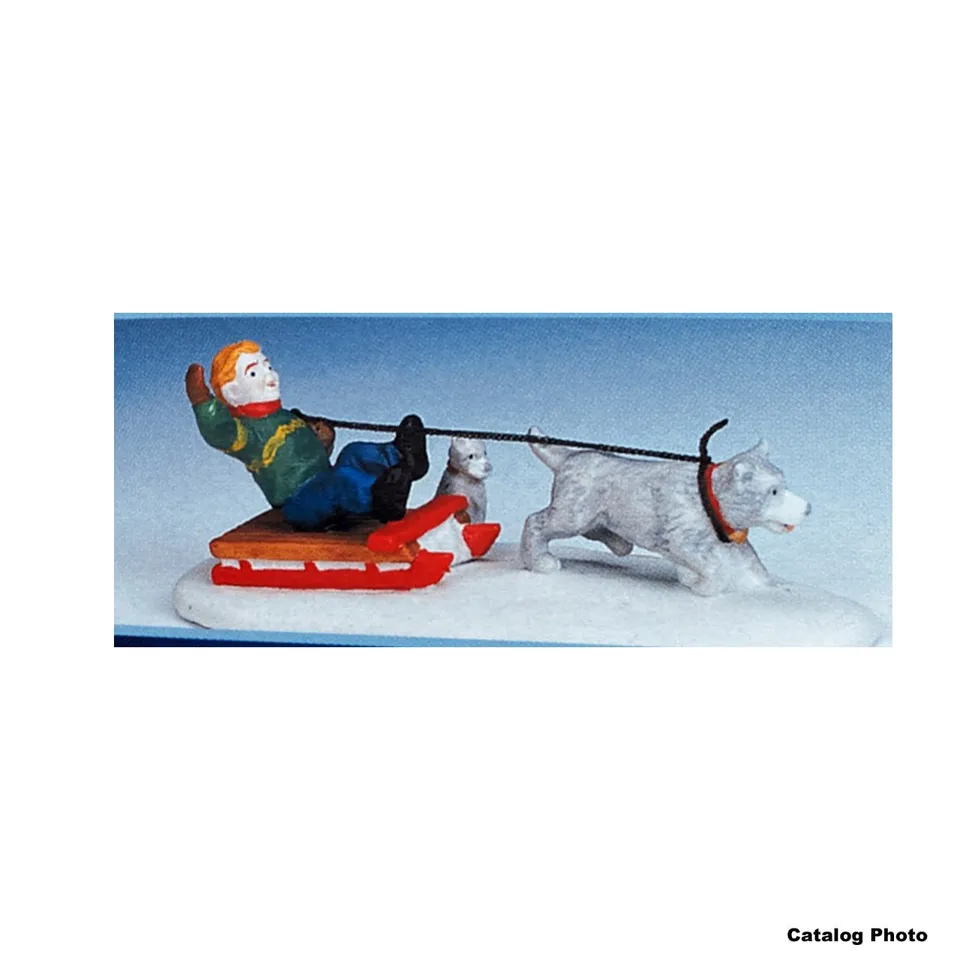 lemax-sled-dog-champ-figurine-miniature-attelage-chiens image 1