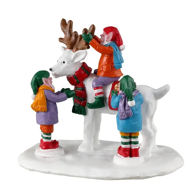 lemax-reindeer-snowman-figurine-lutins-santa-s-wonderland image 1