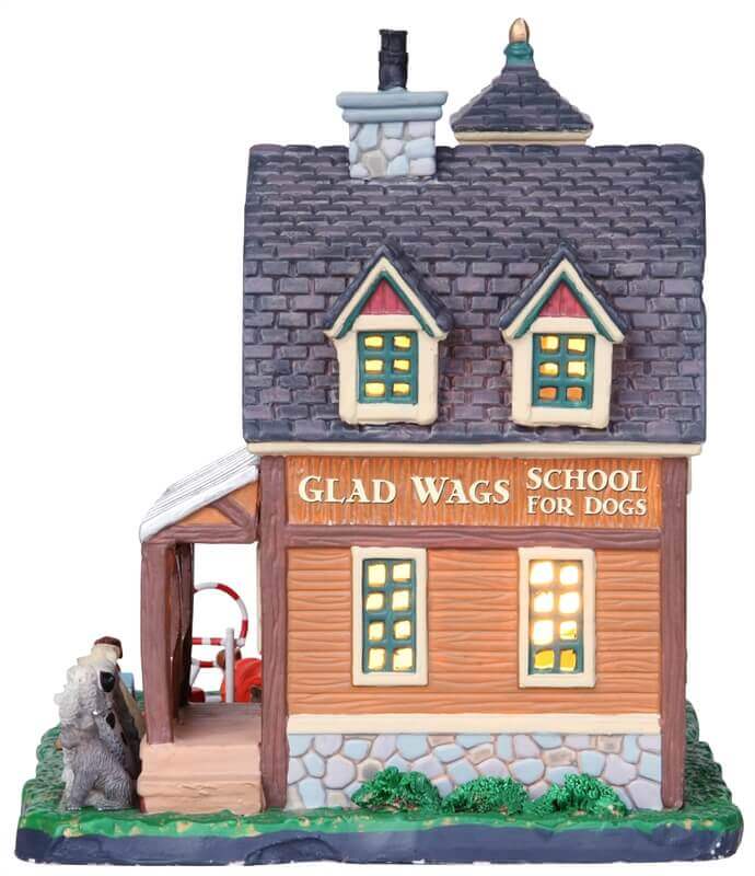 lemax-glad-wags-school-for-dogs-b-timent-miniature-de-collection image 3