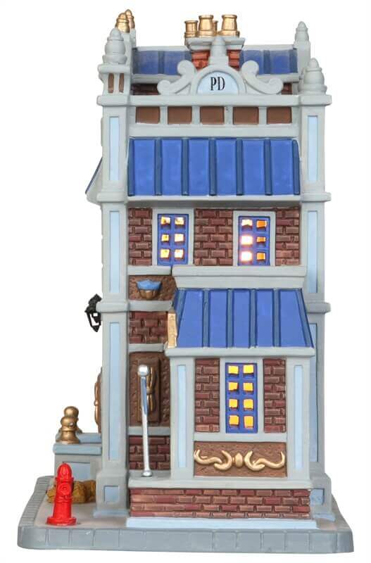 lemax-police-station-precinct-no-12-b-timent-miniature-de-village-illumin image 3