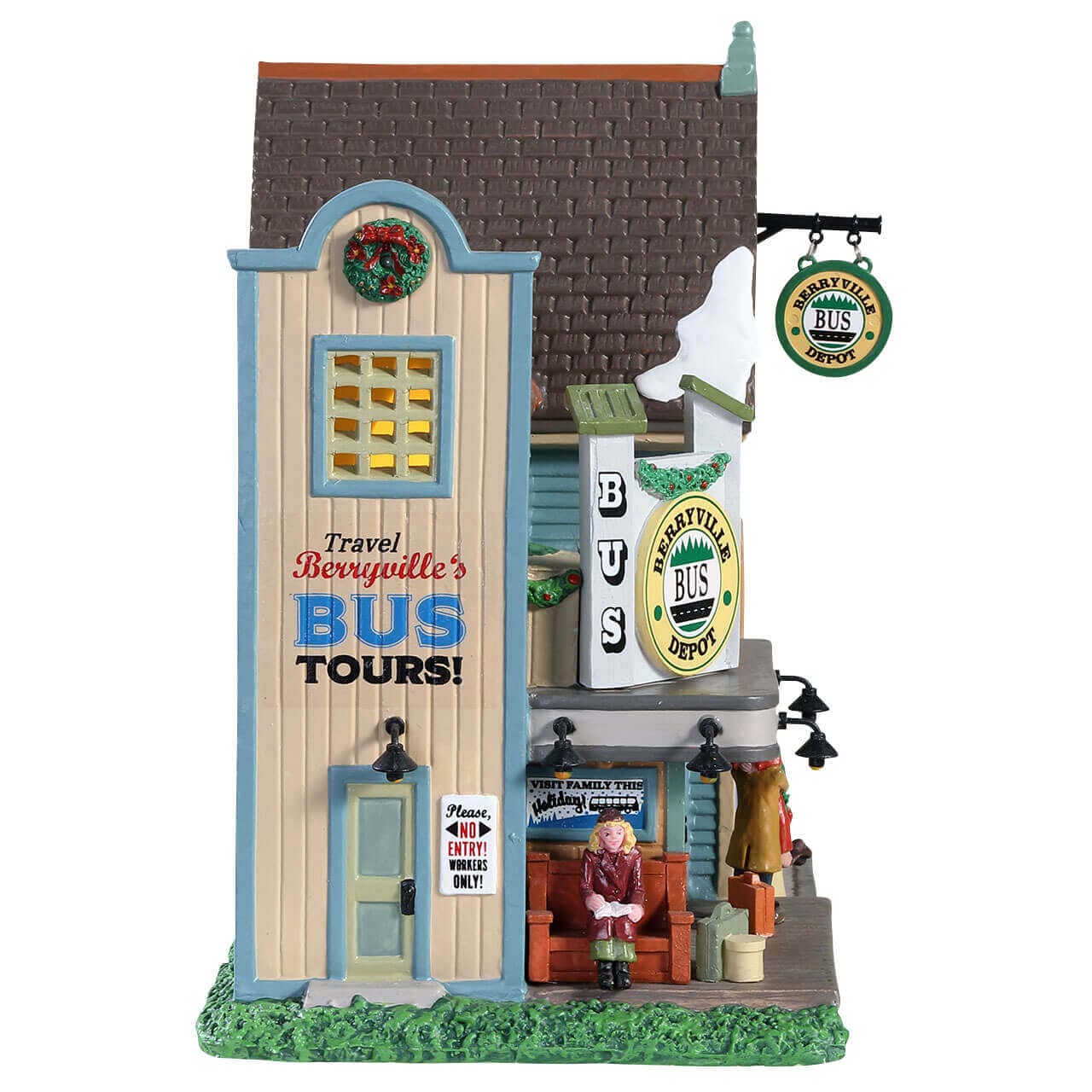 lemax-berryville-bus-depot-b-timent-village-miniature image 3