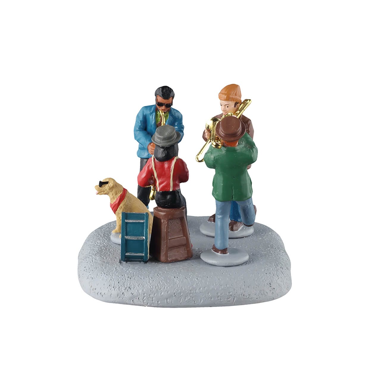 lemax-small-jazz-band-figurine-quartet-jazz-avec-chien-caddington image 3