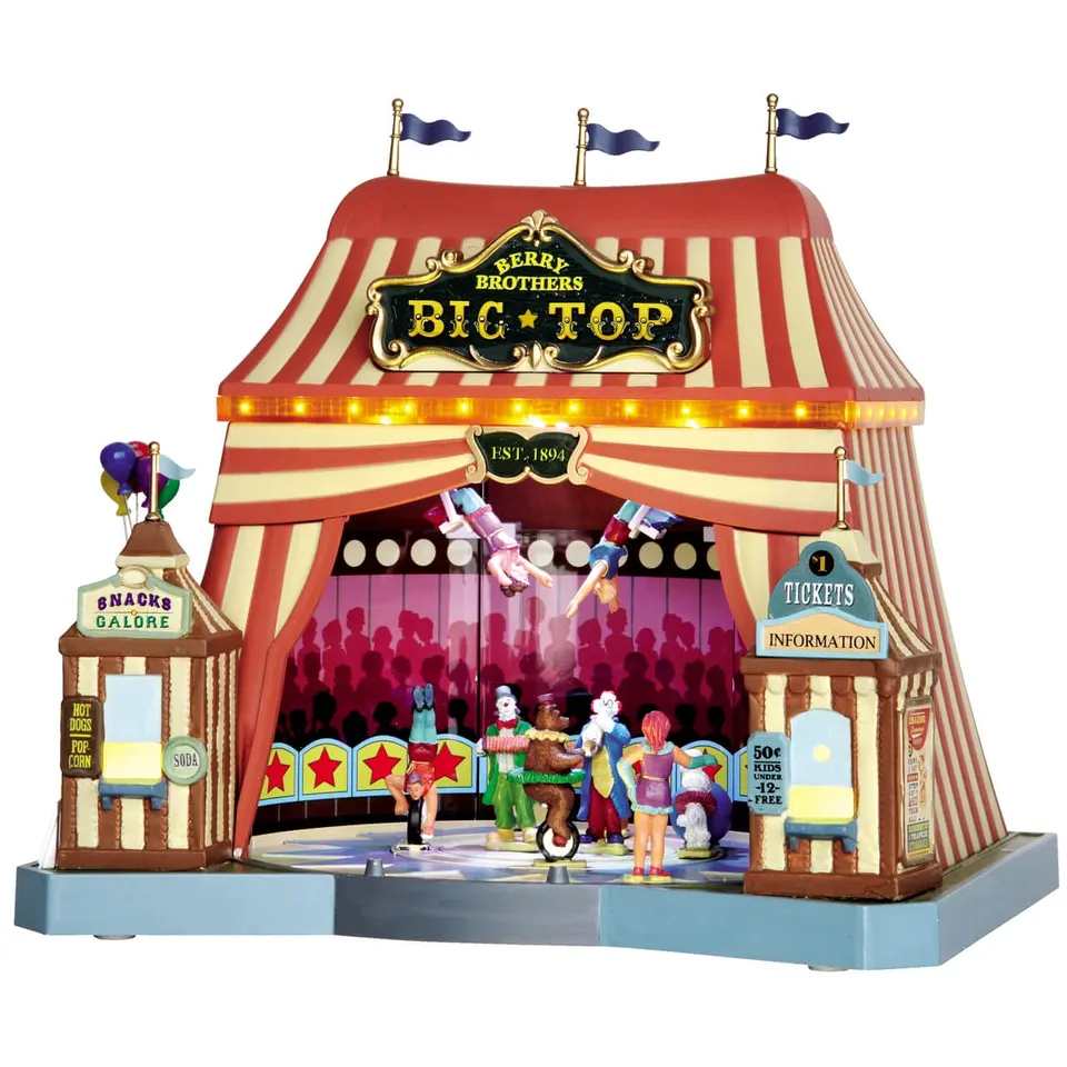 lemax-berry-brothers-big-top-chapiteau-de-cirque-anim-lumineux image 1