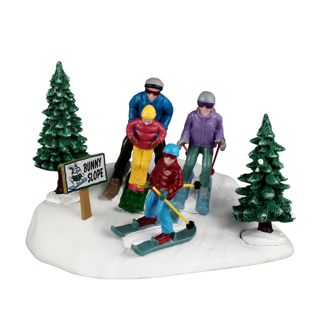 lemax-family-ski-day-figurine-famille-au-ski-vail-village image 1