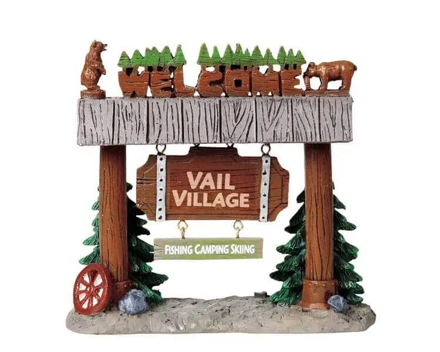 lemax-vail-village-welcome-panneau-miniature image 1