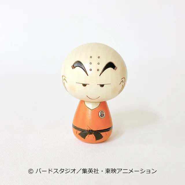 usaburo-kokeshi-dragon-ball-krillin-figurine-kokeshi-6-5-cm image 1