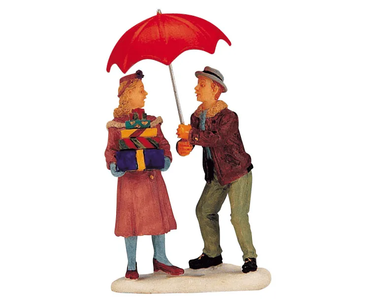 lemax-shelter-from-the-snow-figurine-miniature-hiver image 1