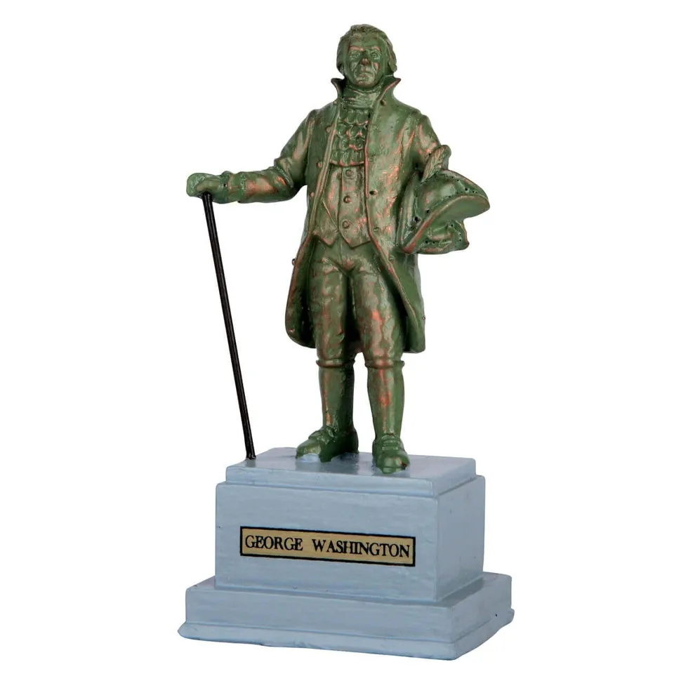 lemax-park-statue-george-washington-statue-miniature-de-parc image 1