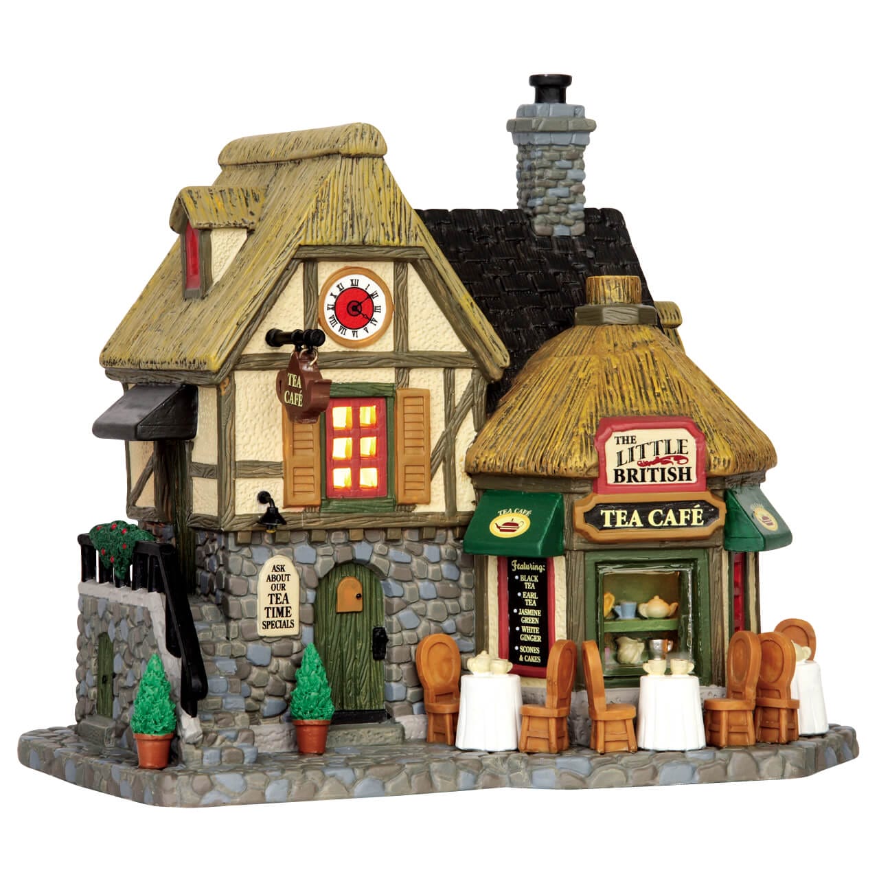 lemax-the-little-british-tea-cafe-b-timent-miniature-de-village-illumin image 1
