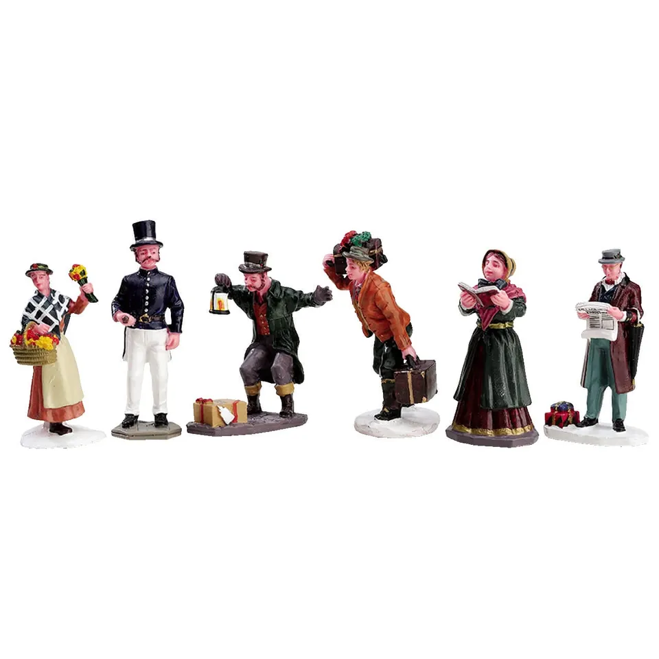 lemax-townsfolk-figurines-caddington-set-de-6 image 1