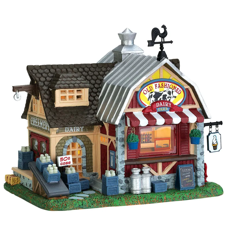lemax-old-fashioned-dairy-miniature-de-collection image 1