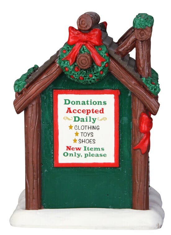 lemax-donation-kiosk-kiosque-miniature-accessoire-village image 3