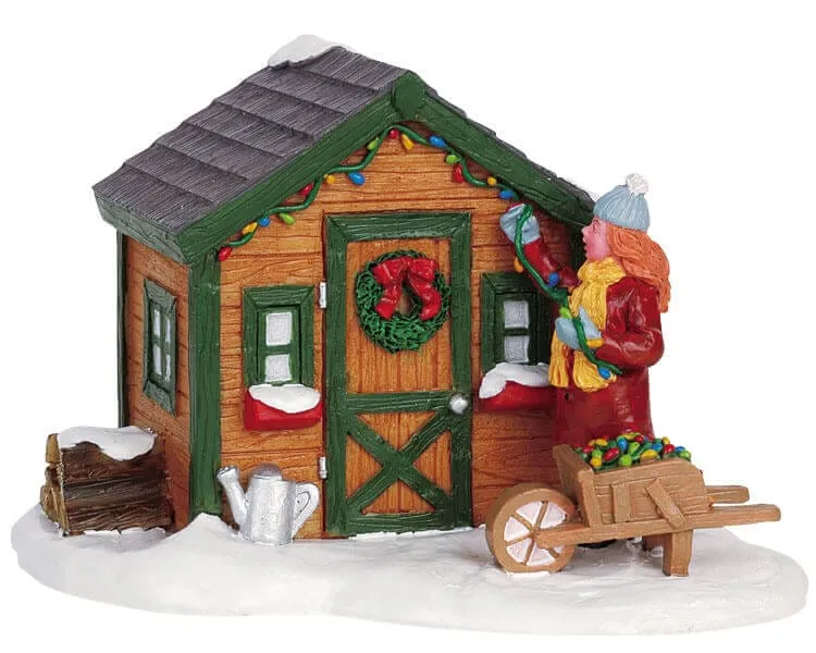 lemax-garden-shed-abri-de-jardin-miniature-de-collection image 1