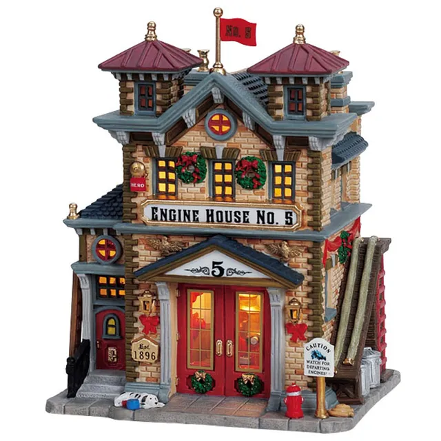 lemax-engine-house-5-caserne-de-pompiers-miniature image 1