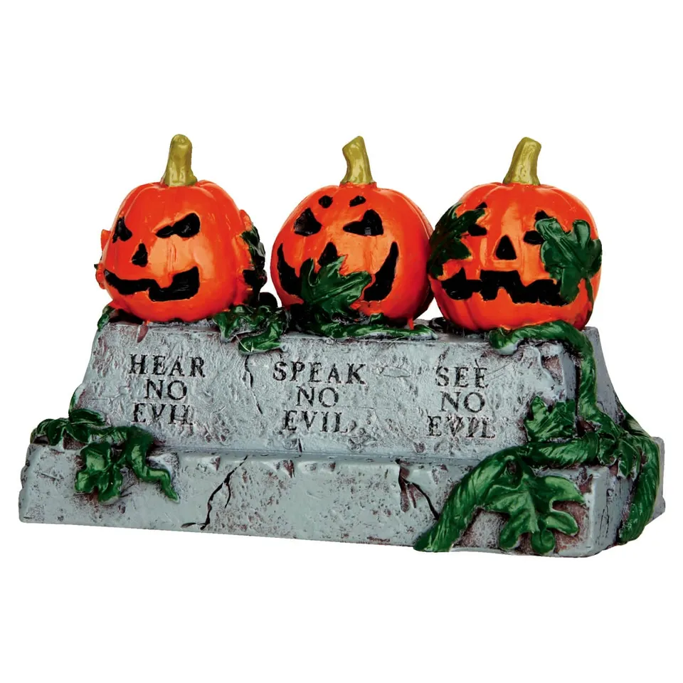 lemax-evil-pumpkins-lot-de-citrouilles-mal-fiques-spooky-town image 1