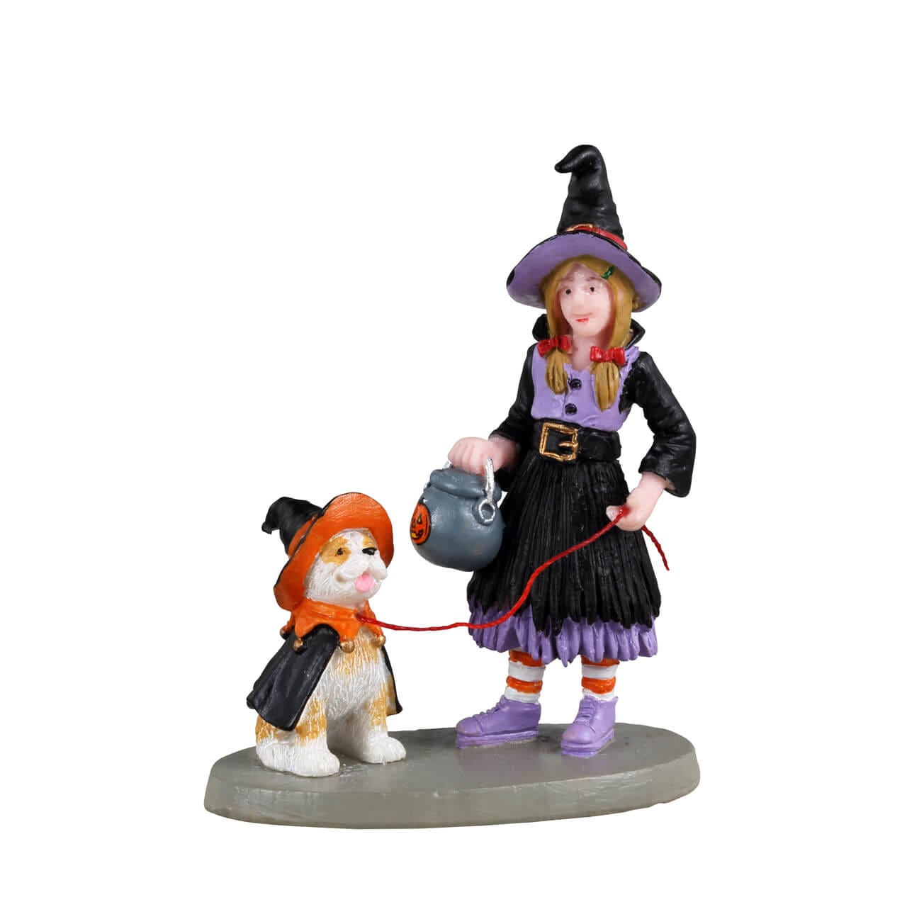 lemax-spooky-town-no-chocolate-for-you-figurine-halloween-fille-sorci-re-et-chie image 1