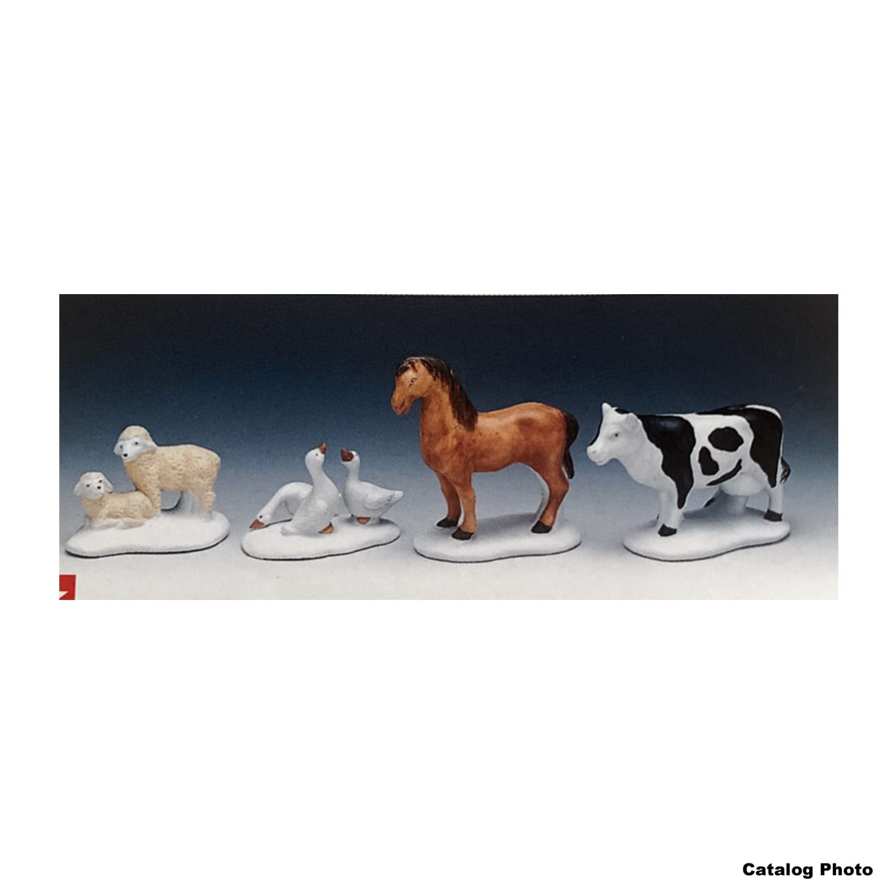lemax-farm-animals-set-animaux-de-ferme-miniatures image 1