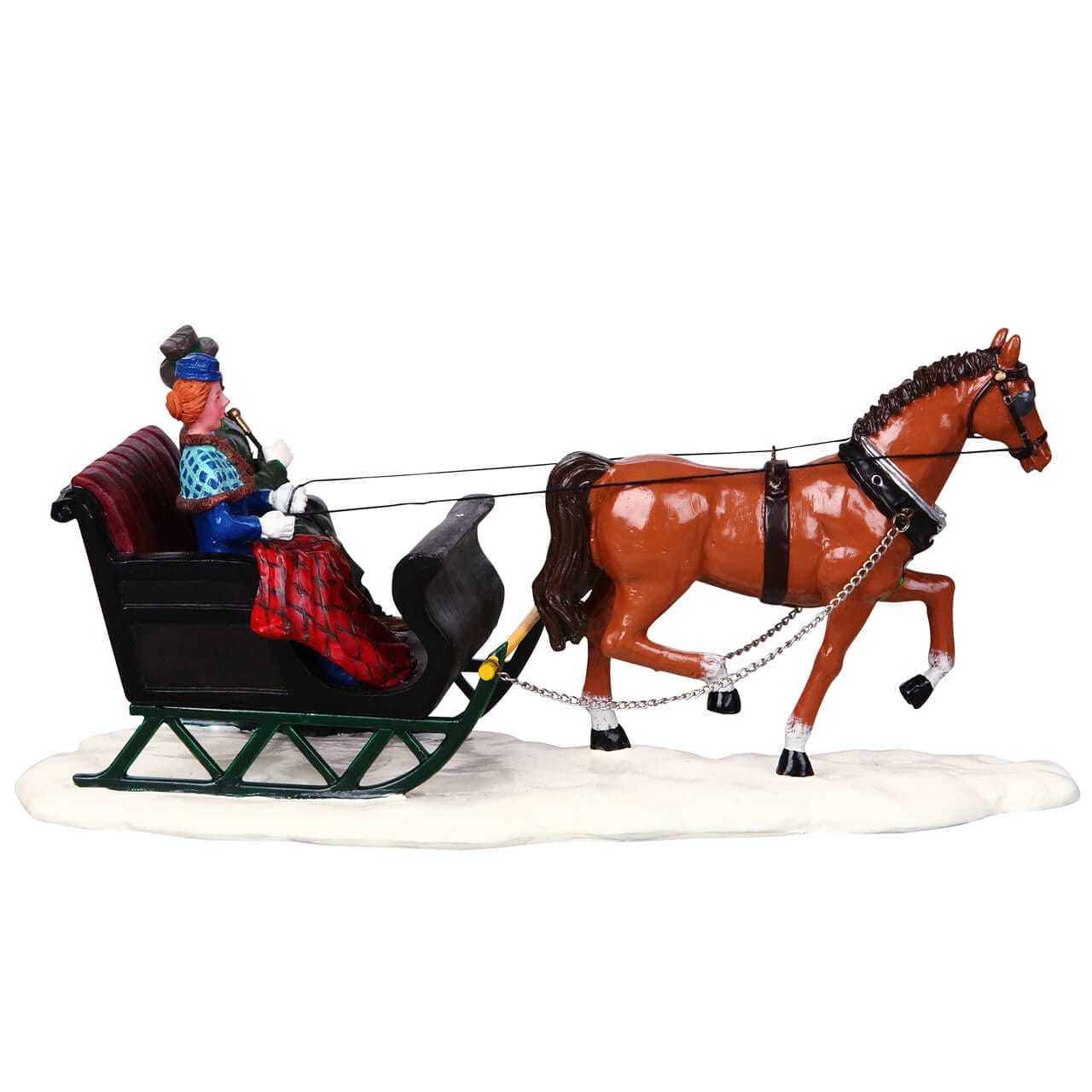 lemax-scenic-sleighride-figurine-tra-neau-miniature-village-de-no-l image 3