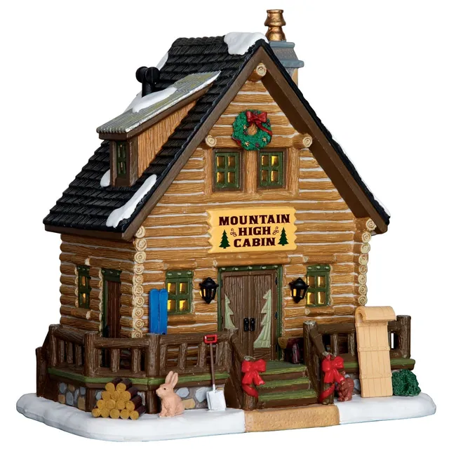 lemax-mountain-high-cabin-chalet-miniature-coventry-cove image 1