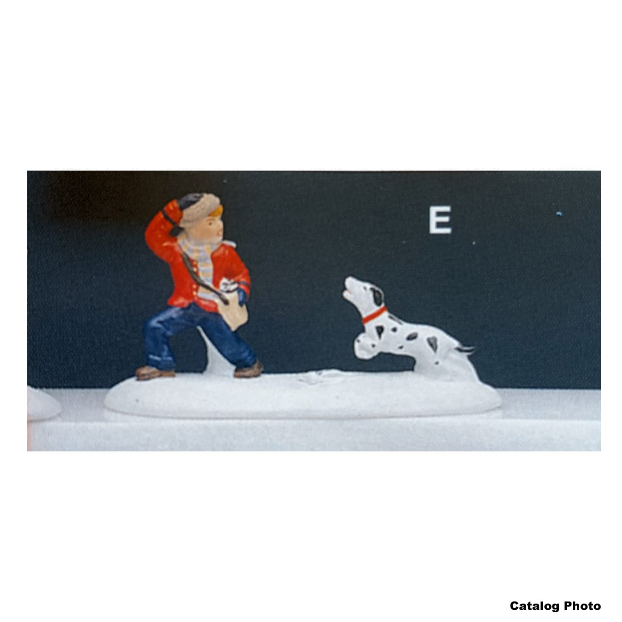 lemax-newspaper-delivery-boy-figurine-miniature-journalier-vintage image 2