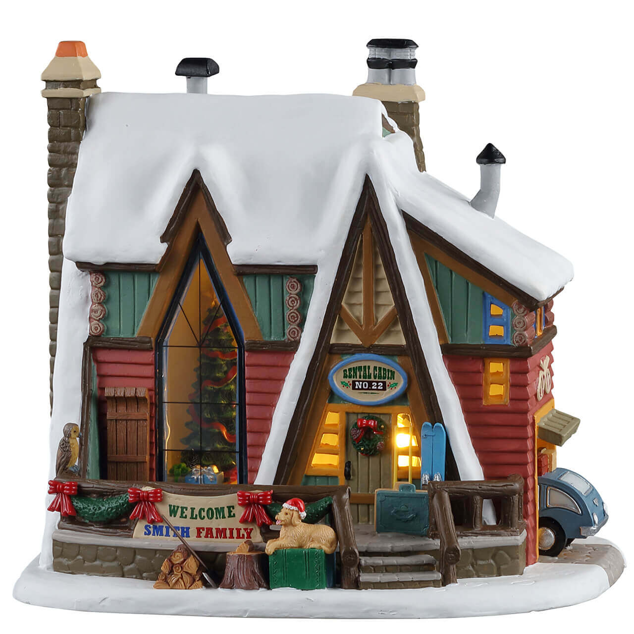 lemax-mountain-holiday-reunion-chalet-a-frame-miniature-vail-village image 1