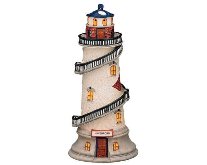 lemax-haverford-lighthouse-phare-miniature-lumineux-village image 1
