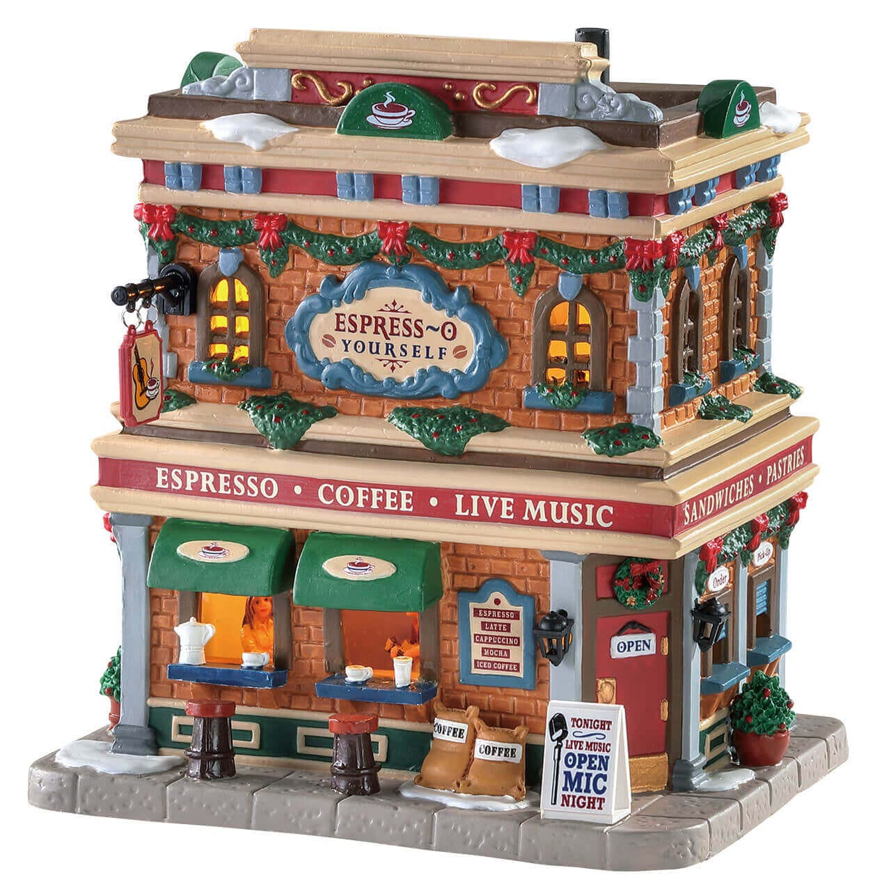 lemax-espresso-yourself-miniature-boutique-caf-de-village image 1