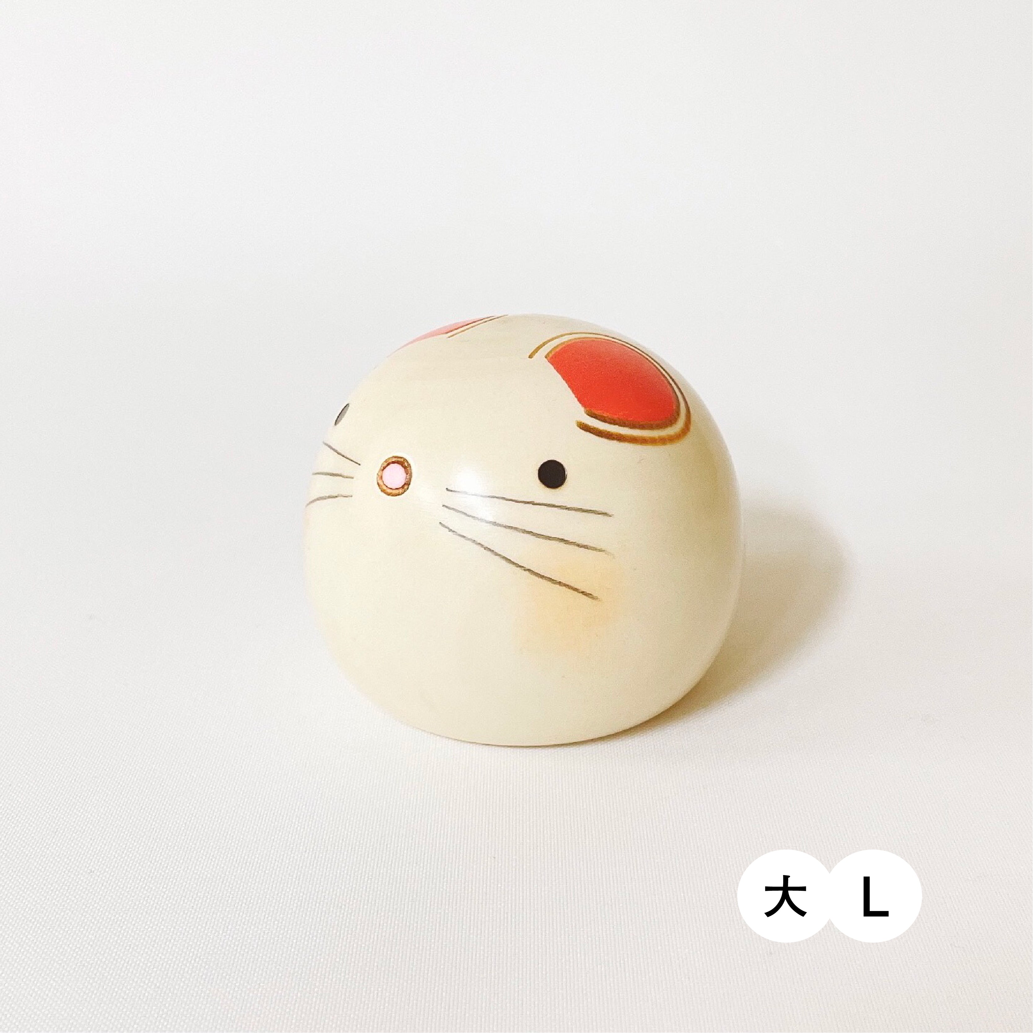 usaburo-kokeshi-yurakoro-souris-figurine-animal-ronde image 6