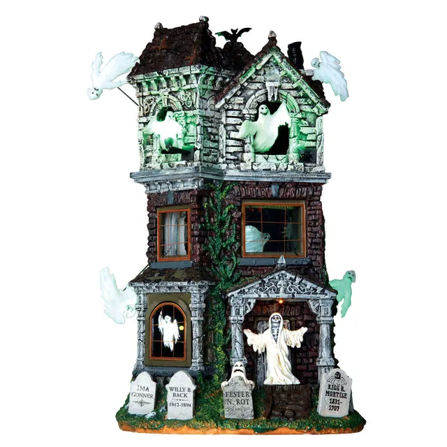 lemax-ghostly-manor-manoir-hant-lumineux-spooky-town image 1