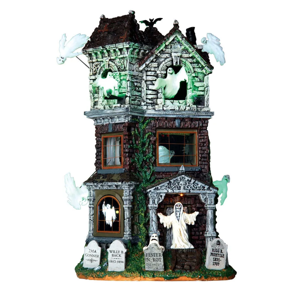 lemax-ghostly-manor-manoir-hant-lumineux-spooky-town image 1