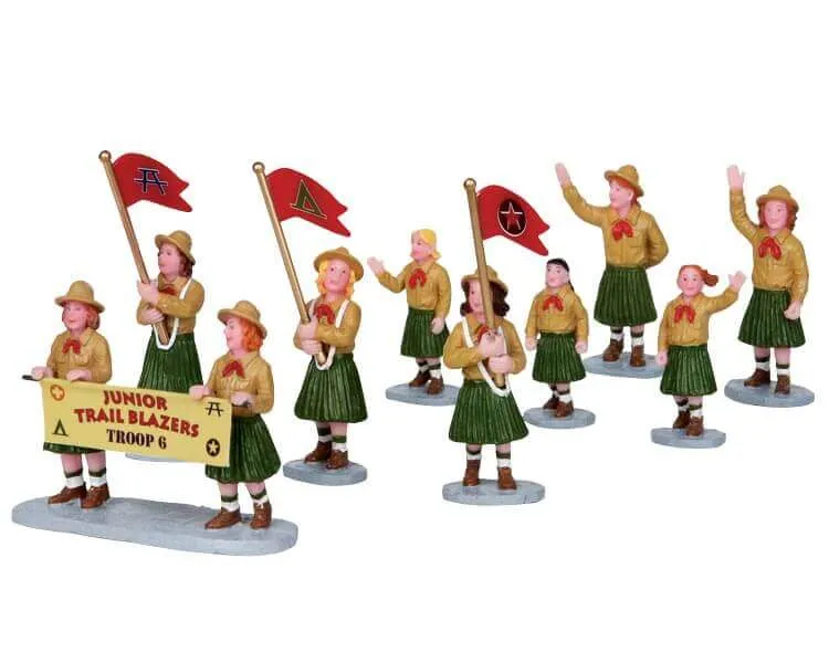 lemax-girl-scout-parade-figurine-miniature-d-fil-village image 1