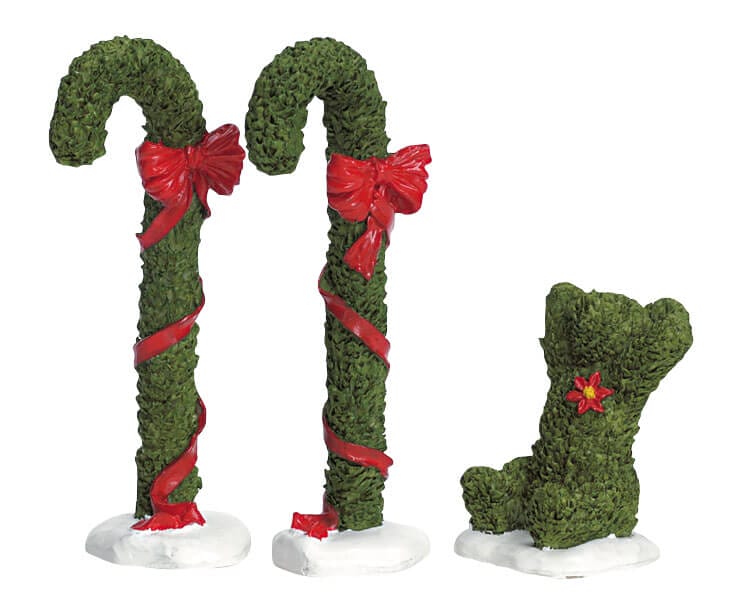 lemax-candy-cane-topiary-d-cor-miniature-artisanal-de-collection image 1