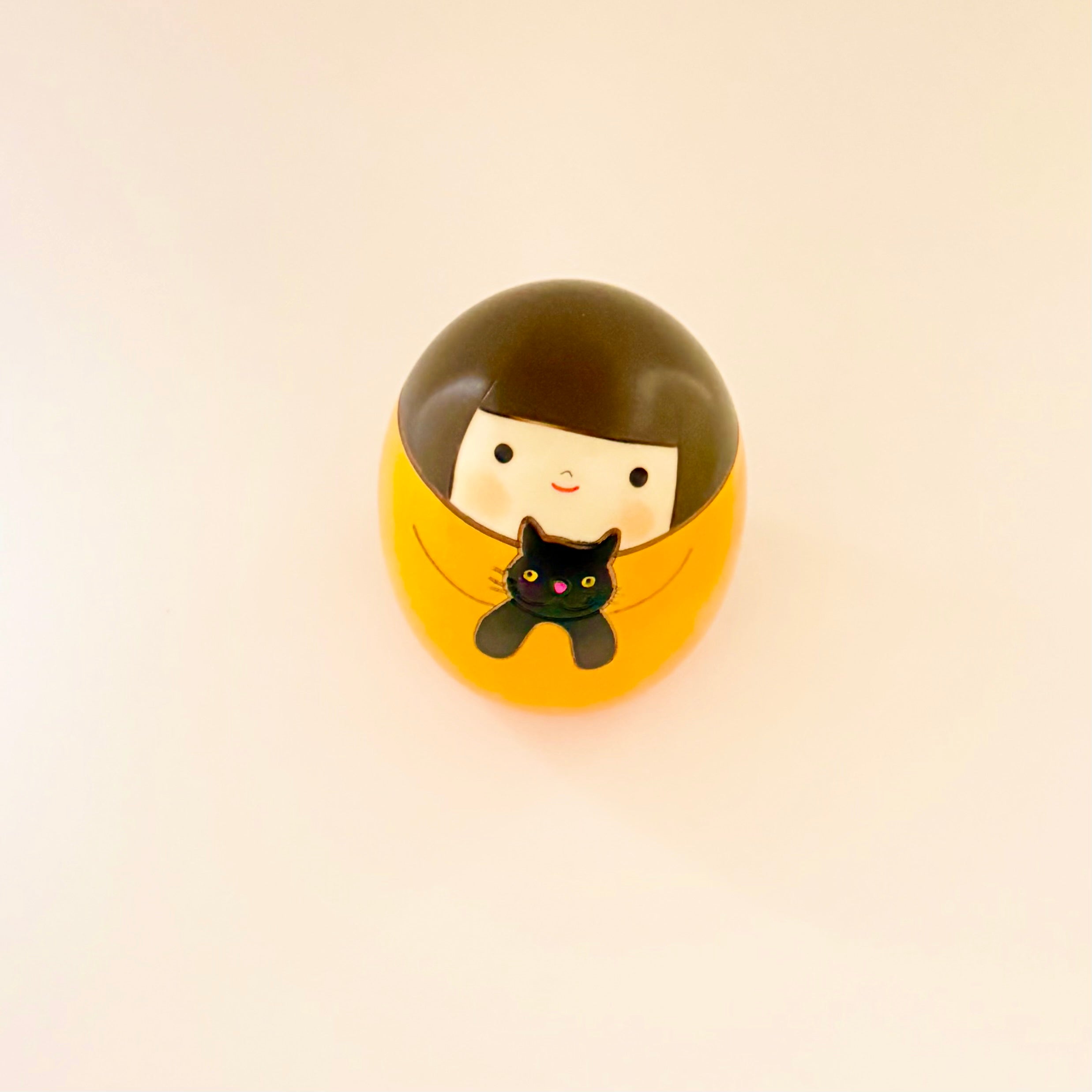usaburo-kokeshi-neko-no-kuro-chat-noir-figurine-artisanale-9-cm image 3