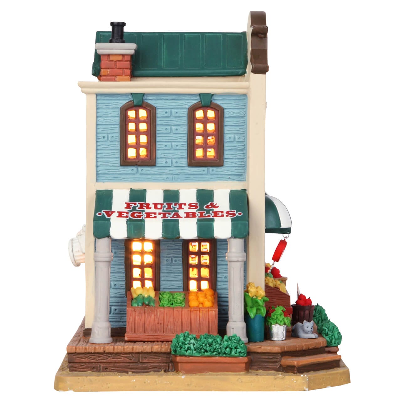 lemax-kelly-s-corner-grocery-picerie-miniature-illumin-e image 3