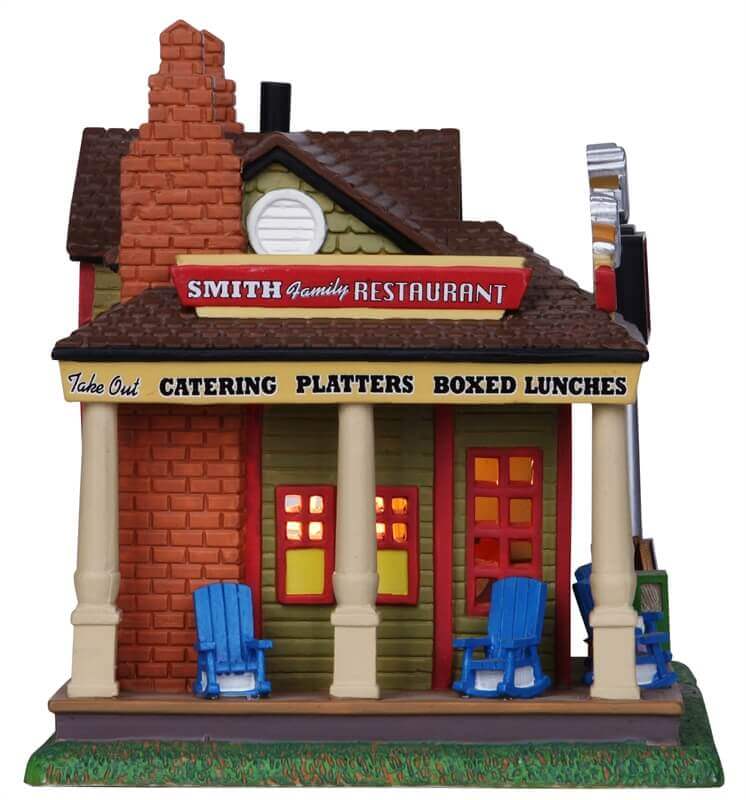 lemax-smith-family-restaurant-miniature-b-timent-de-village-de-collection image 3