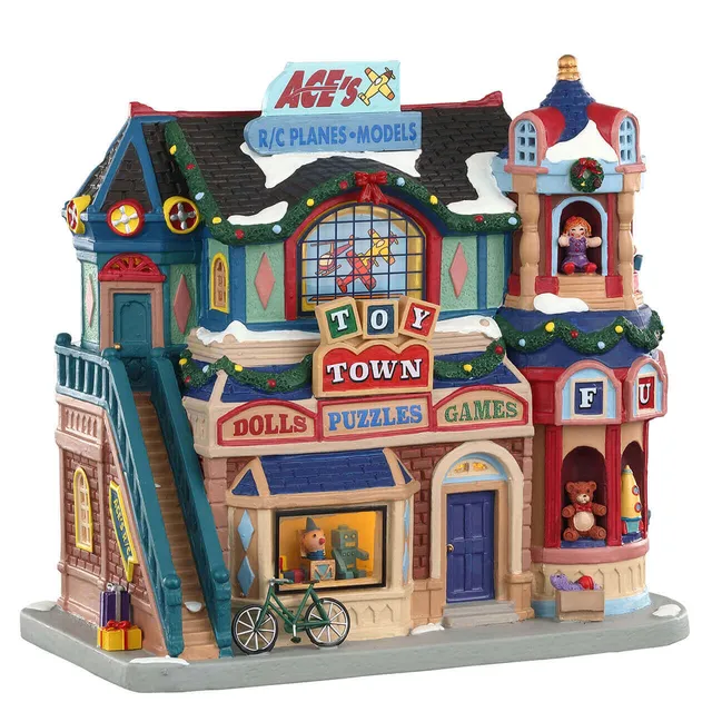 lemax-toy-town-magasin-de-jouets-miniature-illumin image 1