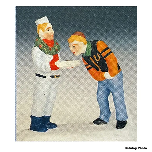 lemax-pizza-delivery-figurine-miniature image 1
