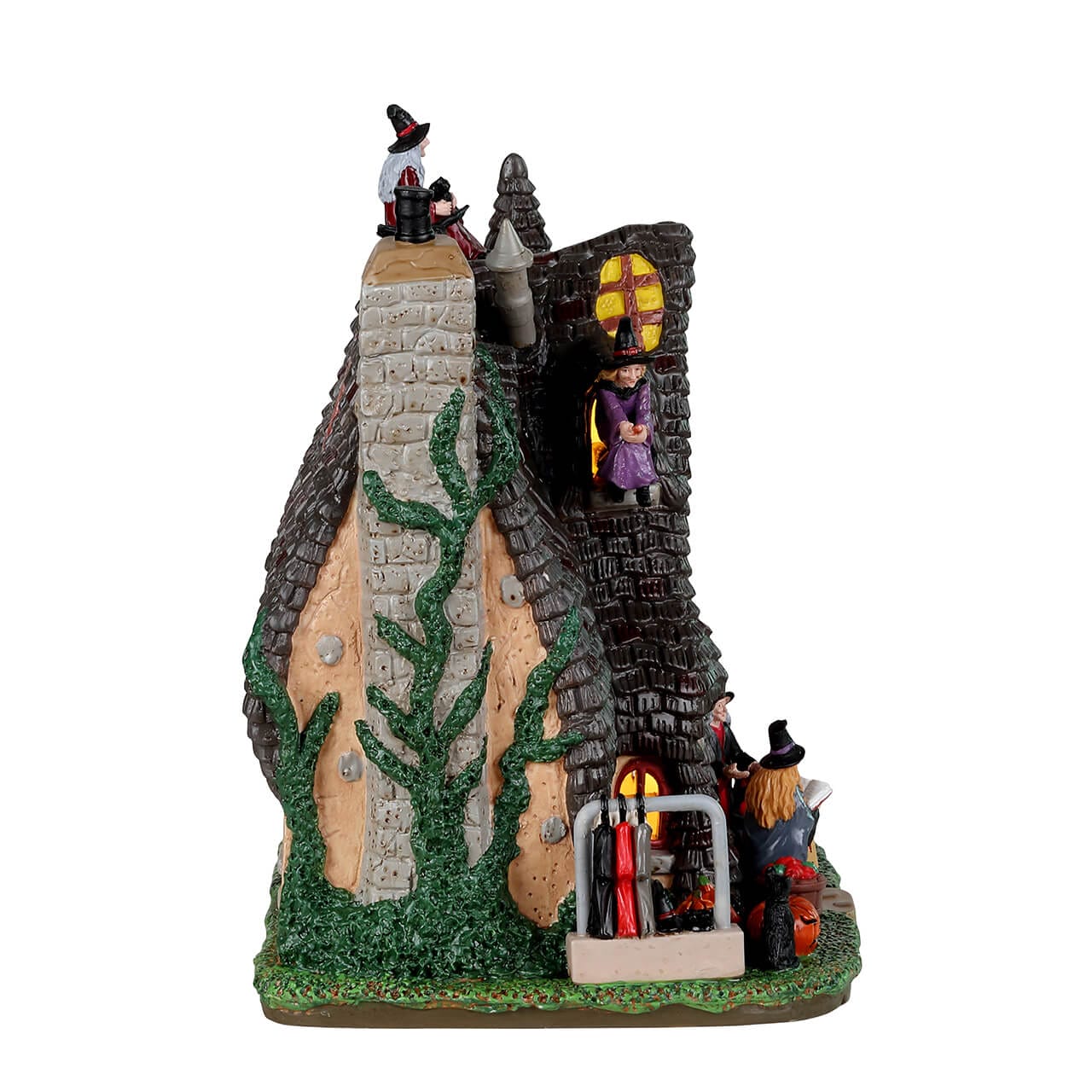lemax-the-witch-s-cottage-maison-hant-e-spooky-town-lumineuse image 2