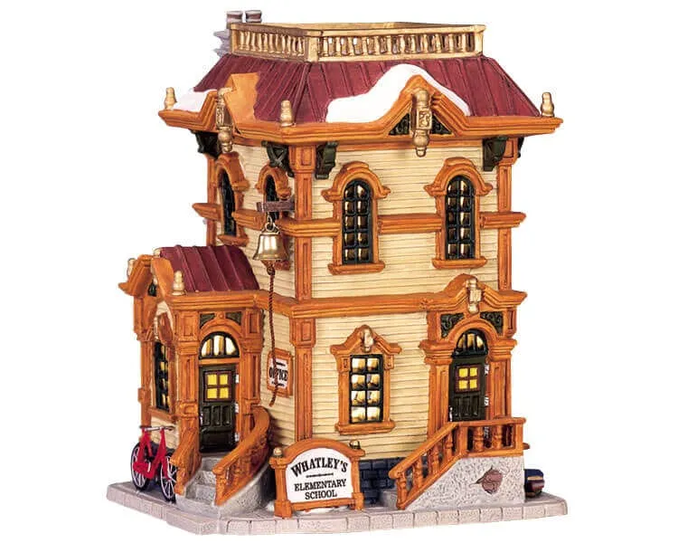 lemax-whatley-s-elementary-cole-miniature-lumineuse image 1